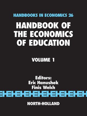 cover image of Handbook of the Economics of Education